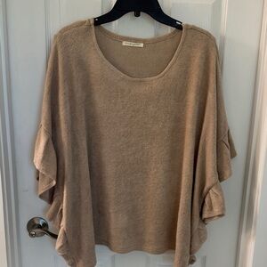 Do Everything in Love Tan Scoop Neck Sweater